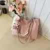 Bolsa Moda Tendência Estilo Coreano Feminina 2026 Outono Nova Chegada Grande Capacidade Bolsa de Ombro Casual Bolsa Tote Elegante para o Dia a Dia