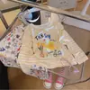 Nueva Camisa de Sol para Niñas de Verano, Elegante Cubierta Rayada para Aire Acondicionado, Camiseta Rayada de Dibujos Animados para Niñas, Suave y Cómoda