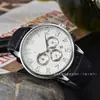 Lujoso Reloj de Moda Patek de Cuarzo con Correa de Cuero, Cronógrafo de Seis Manecillas de Función Completa, Venta al por Mayor desde el Fabricante