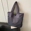 Bolsa de Nube Estilo Japonés, Plegable, Portátil, de un Solo Hombro, Bolsa de Almacenamiento de Mano, Gran Capacidad, Cremallera, Bolsa de Compras para Supermercado, Impermeable