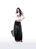 Jeans acampanados con estampado de estrellas retro americano para mujer, nueva colección primavera/otoño 2026, de cintura alta, corte holgado, transpirables, pantalones de pierna ancha