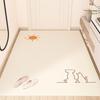 Tapete Limpio de PVC de Dibujos Animados de Un Toque para Sala de Estar, Tapete Impermeable y Antideslizante para Cocina, Alfombra Resistente a Manchas y Sin Lavado al por Mayor