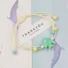 Pulsera de Cerámica Tejida con Diseño de Nicho, Sensación de Alta Gama, Dulce y Versátil para Mujeres, Pulsera Artística de Concha Marina, Joyería de Costa