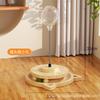 [Increíble Personalizado] Set de Bola Giratoria de Madera Maciza con Muelle y Fugas de Comida para Gatos Juguete para Mascotas Palo Atrapador para Gatos