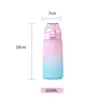 Copo de Água Perfumada de 500ml para Crianças, Copo Divertido para Alunos de Esportes, Copo de Aroma Sabor Fruta com Canudo
