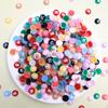 Accesorios para uñas transparente hielo color frijol M frijol pequeño tridimensional mini caricatura parche para uñas letra M decorativo material DIY