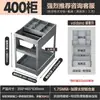 Estante compacto para especias de gabinete de cocina, estante de almacenamiento de doble capa de aluminio completo tipo cajón ultradelgado, escurreplatos