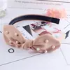 Faixa de cabelo feminina em estilo coreano com nó, multicolorida, Lady, cruz, laço de temperamento com pérola, acessórios mais vendidos, acessórios de cabelo