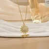 [Aço Titânio] Luxo Leve Totalmente Cravejado em Ouro Real Exquisito Micro-Cravejado Colar para Mulheres, Corrente de Clavícula da Moda Tendência Fabricante Cobre