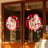 2027 Pegatinas Rojas de Ventana Año Nuevo Oveja de la Suerte Decoración de Ambiente para Ventanas de Centro Comercial Día de Año Nuevo Pegatinas de Vidrio Estáticas