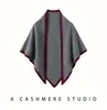 Outono Inverno Novo Xale de Mistura de Caxemira Color Block Protetor de Pescoço para Ombros Feminino Capa Externa Lenço Triângulo Casual Versátil Quente