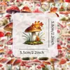 50 pegatinas de hongos pintadas a mano con acuarela decoración para mascotas libro de recortes DIY taza armario casco pegatinas impermeables al por mayor