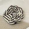 Goma para el pelo de tela a rayas simple estilo coreano Lazo clásico a cuadros estilo Mori para coleta Accesorio versátil para el cabello