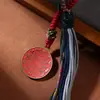 Nove Palácios e Oito Trigramas Estilo Xizang, um Estilo que Mistura Culturas Han e Xizang, Enfeite de Carro Tecido à Mão, Enfeite para Pendurar em Bolsa, Decoração de Pendurar Interna, Peça Única de Item Decorativo