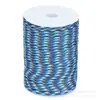 Paquete de 100m Paracord de 7 Hilos para Exteriores 4mm Hilo para Tejer Pulseras de Paracord Entusiastas Militares Paracord de Supervivencia de 7 Hilos