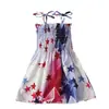 Vestido Ajustado de Verano sin Mangas con Tirantes Estampado de Estrellas para Niñas Ropa Infantil ins