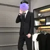 Jaqueta social casual preta estilosa para adolescentes e adultos, roupa formal, toque de alta qualidade, terno luxuoso, top da moda, moderno