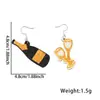Pendientes de Año Nuevo Plateados, Decoraciones para Fiesta de Fin de Año, Accesorios para Fotos, Pendientes Colgantes de Fuegos Artificiales Estrella, Pendientes Sencillos Festivos