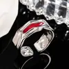 Anel Irregular com Gotejamento de Óleo Simples para Dedo Feminino Leve Luxo Toque de Alto Padrão Design de Nicho Anel do Dedo Indicador Joia Moda Geométrico