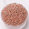 Preservando a cor 18K revestido de ouro brilhante contas redondas de cobre contas de ouro pulseira acessórios diy artesanal frisado transferência espaçador contas soltas material