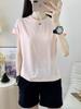 Camiseta de Manga Corta de Seda Helada con Estampado de Ciervo Bugu para Mujer, Moda de Verano, Nueva, Transpirable al Frío, para Correr, Deportes, Montañismo, Secado Rápido