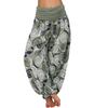 Calças Femininas Nova Coleção Primavera/Verão 2026 Estilo Europeu e Americano Amazon Estampadas Soltas Casuais Wide-Leg Calças Femininas Calças Harem