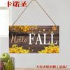 Letreros de Madera Personalizados, Letreros para Puerta, Decoraciones de Pared, Fábrica Directa, Colgantes de Pared, Decoración del Hogar, Calabazas de Madera de Otoño