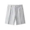 Shorts masculinos de verão, soltos, finos, de cinco pontas, em seda gelada, casuais, modernos e versáteis para o dia a dia
