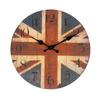 Fábrica de 16 pulgadas al por mayor explosiones transfronterizas reloj de pared retro de madera simple europeo reloj silencioso una generación de cabello