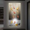 Pintura Decorativa de Entrada de Alce, Mural de Pasillo de Entrada Sala de Estar, Pintura con Luz LED, Pintura Colgante de Alta Gama para Entrada
