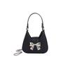 Bolso de Mano con Lazada Texturizada para Mujer 2026 Nuevo Bolso Cruzado de Cadena de Moda Bolso de Hombro/Axila Mini de Nicho