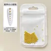 Joyería de Bolas Pequeñas de Acero para Uñas 0.4mm Mini tamaño pequeño Tamaño Oro Plata Metal Bola Pequeña Accesorios para Uñas DIY
