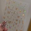 Adesivos de relevo para unhas adesivos líquidos ocos de borboleta luz laser adesivos para dedos joias fabricante celebridade da internet AliExpress