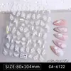 Calcomanía para Uñas Estéreo con Relieve de Flor Graffiti Estilo Japonés Lindo Calcomanía para Uñas Ins Infantil de Dibujos Animados Conejo Feliz DIY