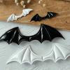 Alas de ángel de murciélago diablo con relieve de felpa de cuero sintético, hechas a mano, material de bricolaje, accesorios de decoración Lolita para abanicos
