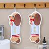 Toalla de Mano Dachshund Linda Bordada Dibujos Animados Colgable Toalla Pequeña Suave Absorbente Paño de Limpieza para Cocina Baño