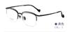 Universidad Nacional Moda Nuevo Producto Diseño Doble Ceja Montura de Gafas de Titanio Puro para Hombre y Mujer Miopía Media Montura Gafas Anti Luz Azul