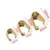 Hebilla Colgante de Acero Inoxidable Puro Chapada en Oro 3*7mm Hebilla de Semilla de Melón Accesorios de Joyería para Pulsera Collar DIY