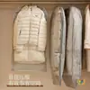 Funda Protectora para Chaqueta de Plumas, Funda Colgante para Armario para Abrigos y Trajes, Funda Protectora de Ropa Comprimida Visible a Prueba de Humedad de PEVA