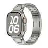 Adequado para Pulseiras Apple Watch Apple Watch Gerações 1-12/Ultra1-3/Se3 Pulseiras de Relógio de Aço Inoxidável Hermes
