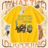 2026 Minha Faca e Escudo Roupa para Cachorro Camiseta de Algodão Puro Manga Curta Shiba Inu Emoticon Abstrato Engraçado Pacote Top para Crianças e Adolescentes