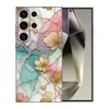 Adecuado para Funda de Teléfono Móvil A07 Samsung S25Ultra A16 Hoja de Loto Dorada A72 Patrón A90 Funda Protectora S24 TPU Suave