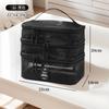 Bolsa de Higiene de Malha de Grande Capacidade, Bolsa Cosmética Travesseiro, Bolsa Portátil, Bolsa Portátil de Malha Areia de Três Camadas para Armazenamento de Higiene com Vários Bolsos com Aba Calças