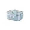 Caja de Conservación Sellada para Frutas Transfronteriza, Mini Rectangular Portátil de Grado Alimenticio con Drenaje y Refrigeración para Estudiantes en Movimiento