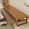Soporte para laptop con cajón, estante de soporte, soporte para computadora ajustable en altura, almacenamiento de escritorio, soporte para monitor, escritorio de dormitorio, multifuncional