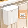 Cubo de Basura Colgante para Cocina Cubo de Almacenamiento Engrosado Hogar Baño Baño Gran Capacidad Tapa Cubo de Almacenamiento Montado en Pared