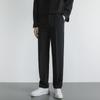 Pantalones de Traje de Seda de Hielo de Alta Calidad para Hombre Verano 2025 Nuevo Pierna Ancha Tubo Recto Sueltos Casuales Pantalones de Traje Dape