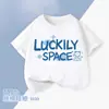 Camiseta de Verano para Niños de Algodón con Mangas Cortas, Estampada de Moda, Ropa Infantil, Sudadera Informal para Niños Mayores, Camiseta de Moda Infantil