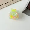Pinza para el Cabello de Acetato Ins Flor Estéreo de 4.7cm Pinza de Agarre Fresca y Dulce de Gama Alta Pinza para el Cabello de Rosa Estilo Coreano Accesorios para el Cabello