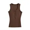 Top Regata Estiloso de Nicho com Decote U para Mulheres, Estilo Verão Hot Girl, Pode Ser Usado por Fora ou como Camada Base, Curto Slim Fit, Top Sexy e Puro Desejo